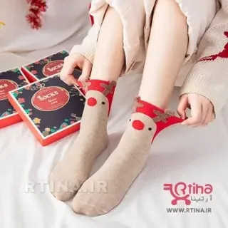 جوراب فانتزی زنانه مدل RT-Christmas Socks