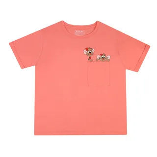 تی شرت آستین کوتاه زنانه هلکاپاژ مدل کلاسیک جیبدار...