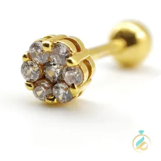 پیرسینگ طلای شکوفه