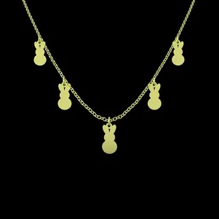 گردنبند طلا 18 عیار زنانه مدوپد مدل خرگوش کد RNA10...