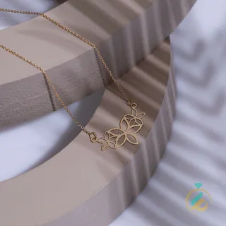 گردنبند طلا مینیمال گلباران