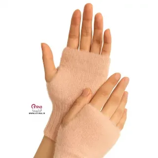 دستکش بدون انگشت زمستانی دخترانه و زنانه (کشی و فری سایز)