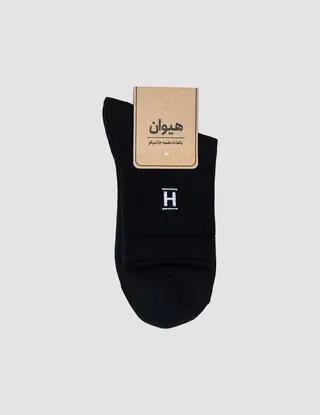 جوراب مردانه نیم ساق ساده هیوان heevan کد 100618