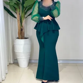 لباس مجلسی مزونی و پوشیده زنانه پیراهن مجلسی فرمالیته لباس محضری ماکسی زنانه لباس پاتختی لباس تولد سایزبندی 38 الی 50