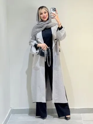 مانتو بلند زنانه کد 18721