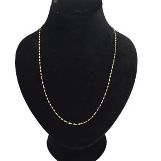 زنجیر پولکی طلا 18 عیار زنانه طلا و شمش برلیان مدل 50