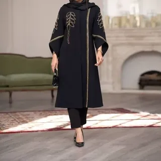 مانتو بلند گلدوزی مهرانگیز