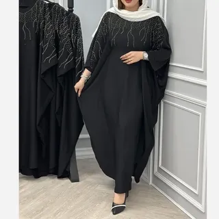 مانتو عبایی نگین آبشاری 