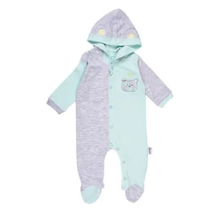 لباس سرهمی جورابدار کلاهدار نوزاد پسرانه طرح خرس کوچولو دانالو Danaloo Tiny Bear