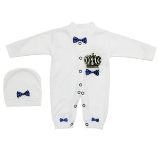 ست سرهمی و کلاه نوزادی مدل بی بی شیطون