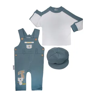 ست 3 تکه لباس نوزادی آدمک مدل ببری  کد 310002 رنگ ...