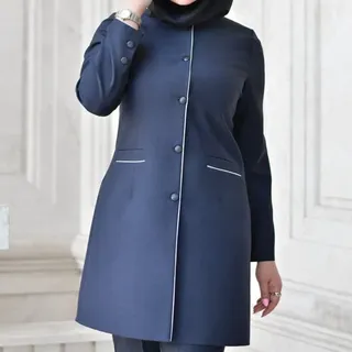 مانتو شلوار اداری پرنیا با جنس فاستونی