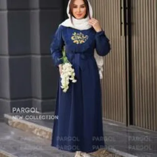 پیراهن آفتابگردون سورمه ای