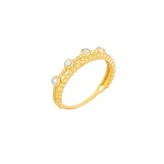 انگشتر طلا 18 عیار زنانه کیا گالری مدل AR368