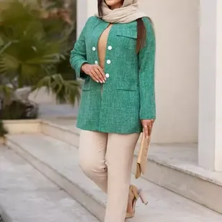 مانتو کتی نوریتا پارچه شانتون