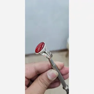انگشتر عقیق سرخ یمن سبک 