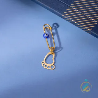 سنجاق سینه پا طلا