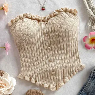 تاپ زنانه دکلته مکرومه نتی (Natti)