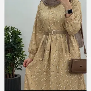 ساحلی گل گچی ایوا پیراهن بلند زنانه