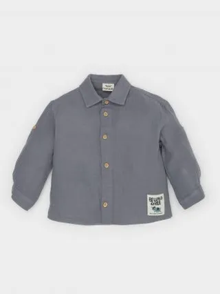 پیراهن نوزاد پسر خاکستری دفکتو