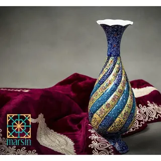 گلدان میناکاری 25 سانتی کد 21