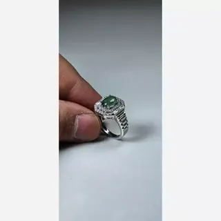 انگشتر دخترانه زمرد 