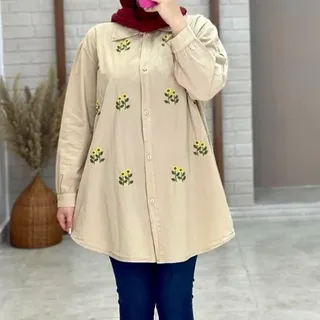 مانتوزنانه شومیزمانتویی زنانه تونیک مانتویی گلدوزی