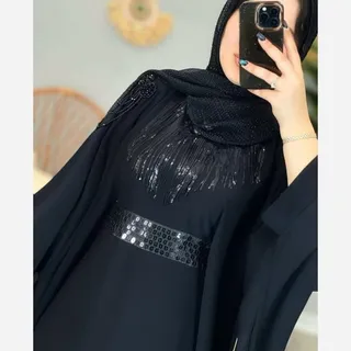 مانتو عبایی ریسه پولکی