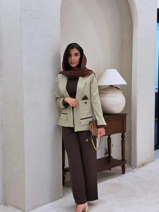 کت شلوار مزونی ست ارشیدا 4127