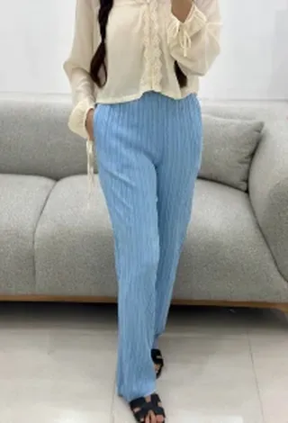 شلوار راسته تابستونی زنانه کد 417328