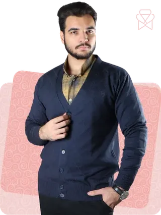 ژاکت طرح لوزی کد 30097