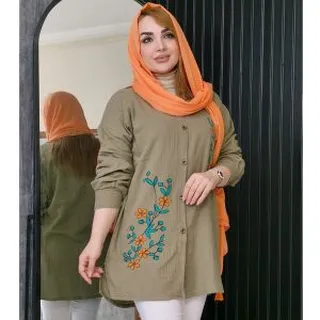 مانتو موسلین گلدار ۳۰۲۰۰۳۵۴