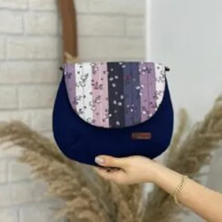 کیف نقلی سورمه ای صورتی