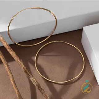 گوشواره طلای حلقه بزرگ