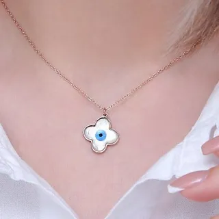 گردنبند چشم نظر طرح ون کلیف