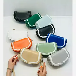 کیف دوشی قایقی دور سفید 