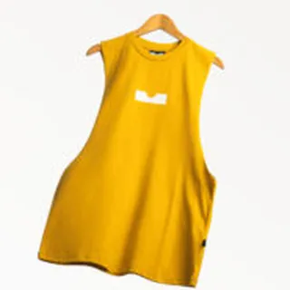 تاپ یقه گرد مدل فرود خردلی برند کیامورس kyamorse l