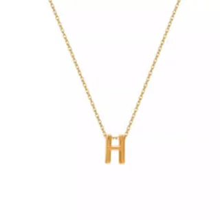 گردنبند طلا زنانه طرح حرف H