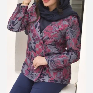 کت مزونی زنانه جنس ژاکارد فری تا48