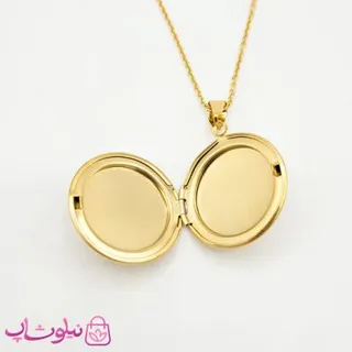 گردنبند لاکت دایره طلایی کد 180