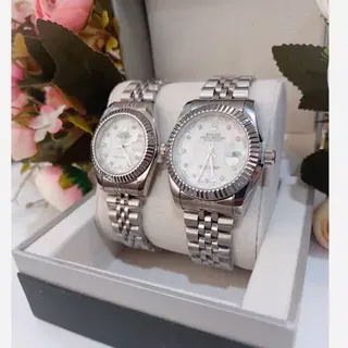 ساعت رولکس مردانه DATEJUST با کیفیت سیلور صفحه آبی نفتی تاریخ دار