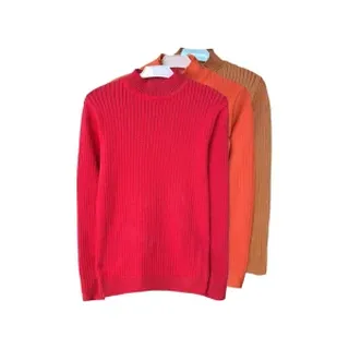 بلوز کشبافت یقه 5 سانتی دخترانه (18 ماه تا 10 سال) کد 57600142