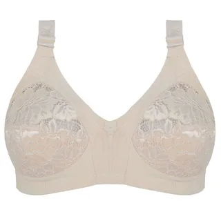 سوتین زنانه تیدامی 724 مدل 340019909 گیپور رنگ کرم