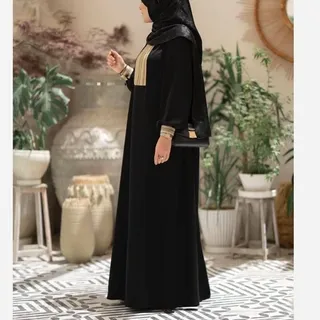 مانتو عبایی طلاکوب بلند