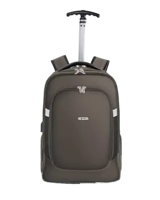 کوله پشتی مسافرتی چرخدار با دسته ترولی سبز مشکی نیلپر توریستر Nilper tourister مدل مایان کد NTLB113