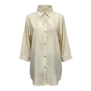 شومیز آستین سه ربع یقه برگردان زنانه مدل 112562