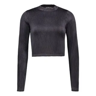 کراپ‌ تی‌شرت آستین بلند زنانه مون‌سا مدل 41082410003-59