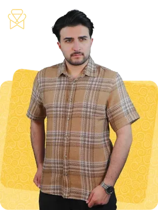پیراهن کنفی کوتاه کد410117