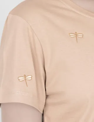 تیشرت زنانه گلدوزی سنجاقک