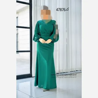 ماکسی مجلسی آلیش جنس کرپ کش و فلوک سایزبندی 38 تا 50